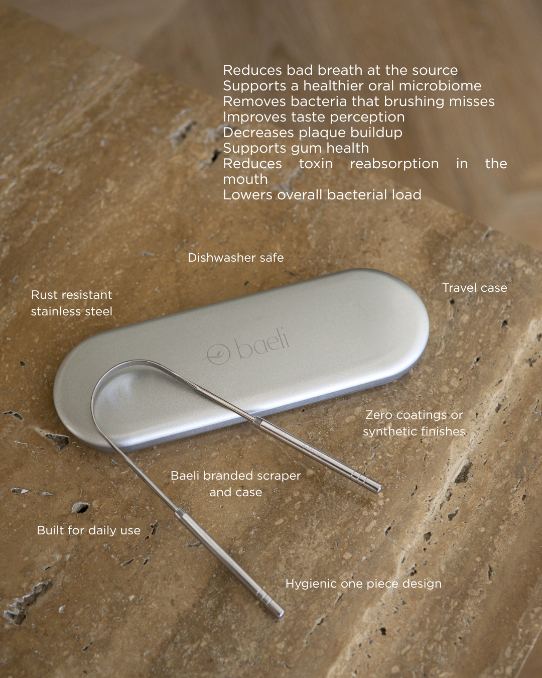 Stainless Steel Tongue Scraper