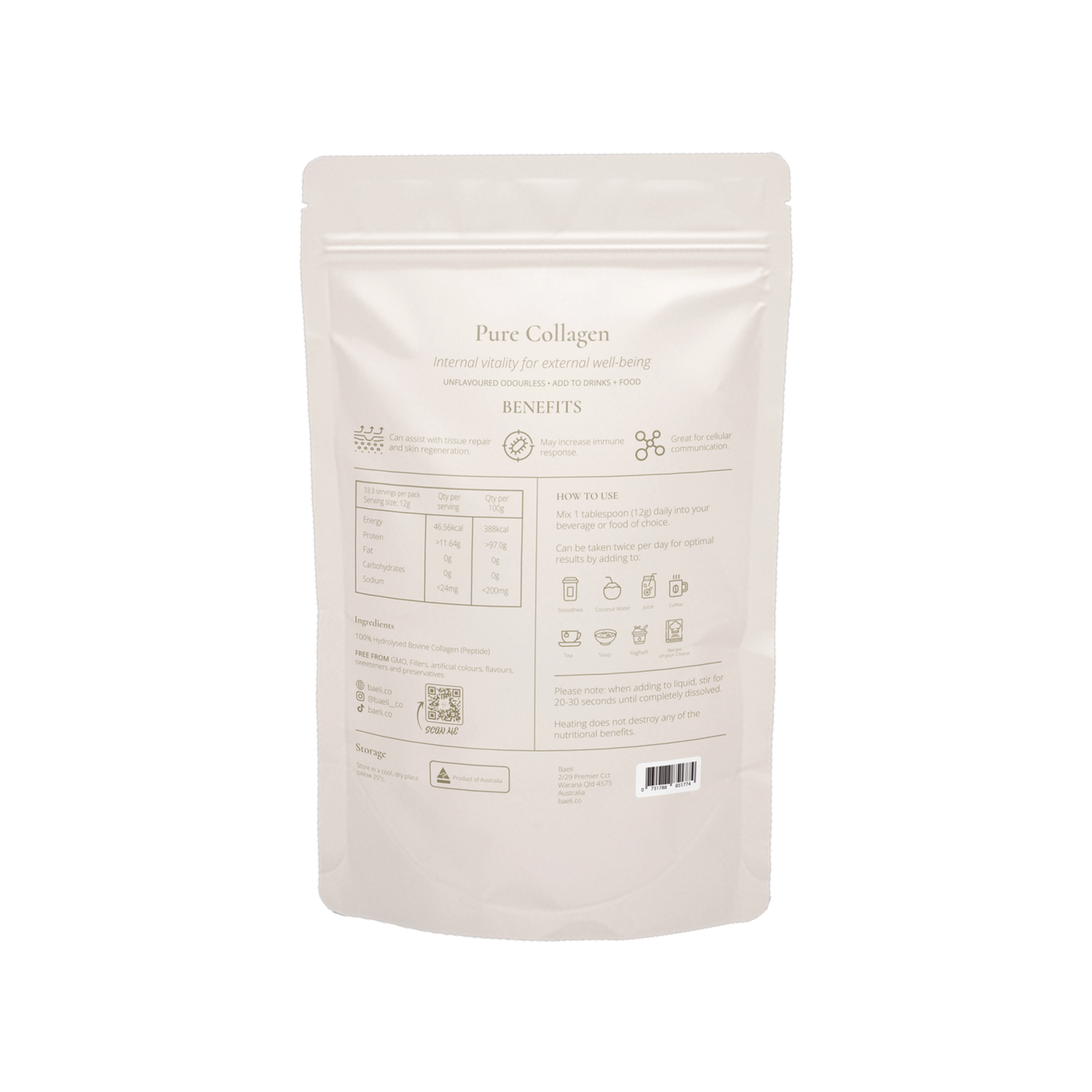 Organic Collagen Peptides