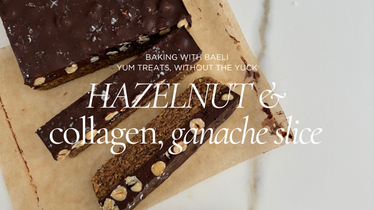 Collagen &  Hazelnut Ganache slice Recipe
