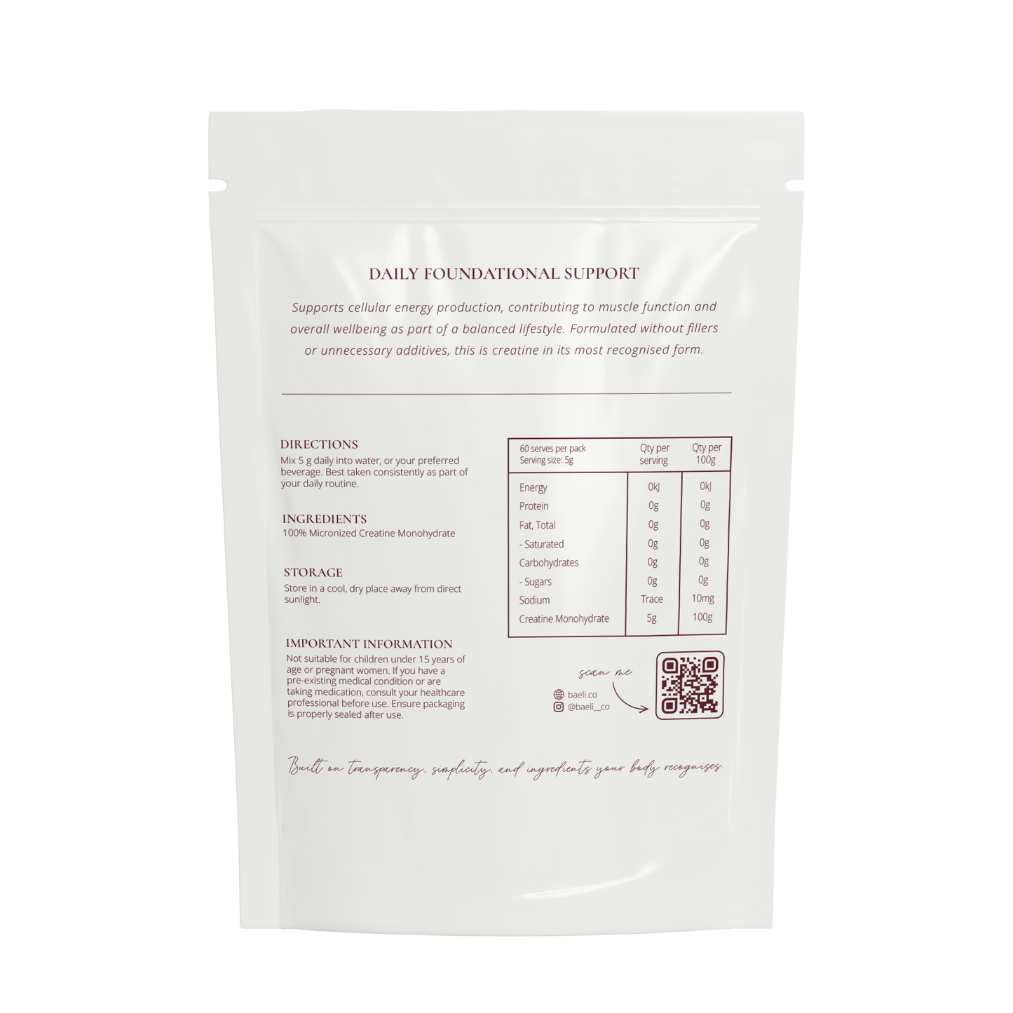 Pure Creatine Monohydrate